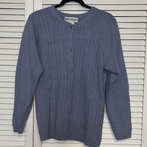 Vintage Principles Periwinkle Cable Knit Sweater
